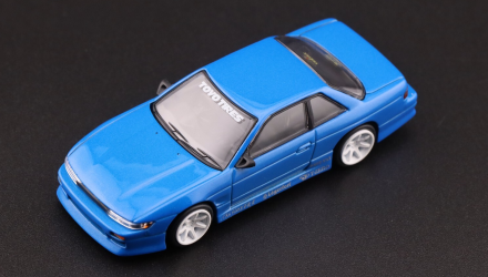 Машинка Premium Tarmac Works VERTEX Nissan Silvia S13 GLOBAL64 1:64 T64G-025-BL Blue - Retromagaz, image 5
