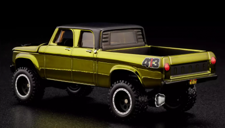 Машинка Premium Hot Wheels 1964 Dodge Power Wagon Red Line Club RLC 1:64 HWF09 Olive Green - Retromagaz, image 5