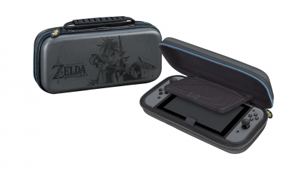 Чохол Твердий Nintendo Switch OLED Model Lite Deluxe Zelda Breath of The Wild Link Travel Case Grey Новий - Retromagaz, image 4