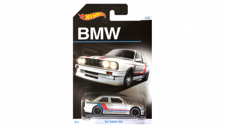 Тематическая Машинка Hot Wheels '92 BMW M3 BMW 1:64 DJM81 White - Retromagaz, image 1