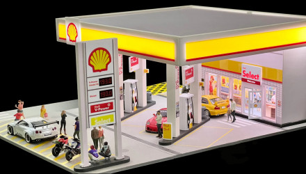 Диорама G-Fans Shell Gas Station 1:64 710035 Black - Retromagaz, image 1