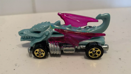 Машинка Базова Hot Wheels Dragon Blaster Let's Race 1:64 HTC10 Blue - Retromagaz, image 1