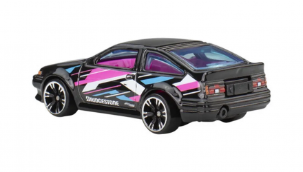 Тематическая Машинка Hot Wheels Toyota AE-86 Corolla Neon Speeders 1:64 JCB03 Black - Retromagaz, image 3