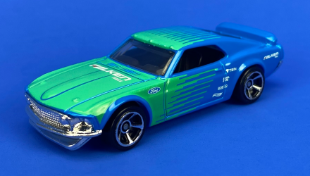 Машинка Базова Hot Wheels '69 Ford Mustang Boss 302 Falken Then and Now 1:64 HKJ48 Blue - Retromagaz, image 2