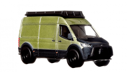 Машинка Premium Hot Wheels Mercedes-Benz Sprinter Deutschland Design 1:64 HCJ96 Green - Retromagaz, image 4