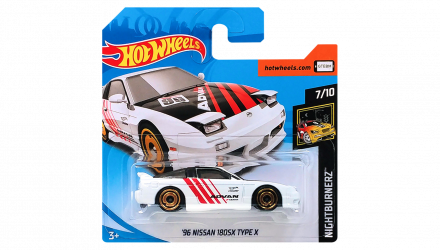 Машинка Базовая Hot Wheels '96 Nissan 180SX Type X Advan Nightburnerz 1:64 FKB00 White - Retromagaz, image 1