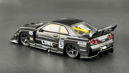 Машинка Premium MINI GT Nissan Skyline LB-ER34 Super Silhouette 1:64 MGT00844-CH Black image_2 Машинка Premium MINI GT Nissan Skyline LB-ER34 Super Silhouette 1:64 MGT00844-CH Black - Retromagaz, image 2