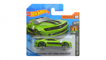 Машинка Базова Hot Wheels 2013 Chevy Camaro Special Edition Treasure Hunts Dream Garage 1:64 GHD73 Green - Retromagaz, image 1