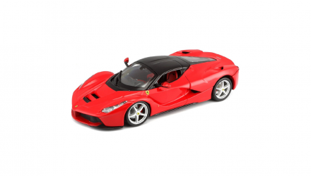 Машинка Bburago LaFerrari (в асортименті) Standart Race & Play 1:24 Red White - Retromagaz, image 1