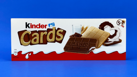 Набір Печиво 2шт Kinder Cards 5 Pieces 128g - Retromagaz, image 1