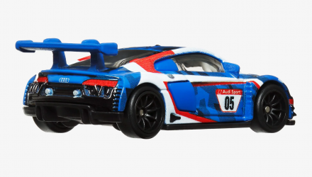 Машинка Premium Hot Wheels Audi R8 LMS Race Day 1:64 HKC61 White - Retromagaz, image 3