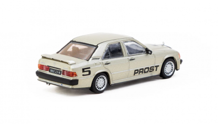 Машинка Premium Tarmac Works Mercedes-Benz 190 E 2.3-16 Race of Champion 1984 Alain Prost GLOBAL64 1:64 T64G-047-84 Grey - Retromagaz, image 2