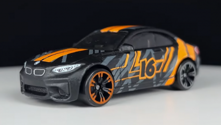 Тематична Машинка Hot Wheels 2016 BMW M2 Neon Speeders 1:64 HLH72/HLH80 Black - Retromagaz, image 2