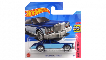 Машинка Базова Hot Wheels '82 Cadillac Seville The `80S 1:64 HKJ64 Dark Blue - Retromagaz, image 1