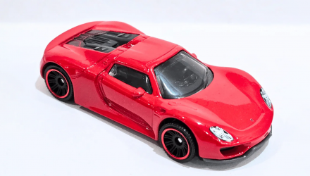 Машинка Велике Місто Matchbox Porsche 918 Spyder Showroom 1:64 JBR80 Red - Retromagaz, image 1