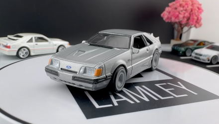Машинка Premium Hot Wheels '84 Mustang SVO Power Trip 1:64 JKF31 Silver - Retromagaz, image 1