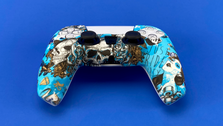 Чохол Силіконовий RMC PlayStation 5 Skulls Blue Новий - Retromagaz, image 3