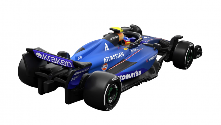Машинка Premium Hot Wheels Atlassian Williams Racing (#55 Carlos Sainz Jr.) 1:64 JKD85 Blue - Retromagaz, image 2