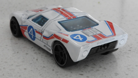 Машинка Базовая Hot Wheels Ford GT-40 Gumball 3000 Then and Now 1:64 GTB33 White - Retromagaz, image 3