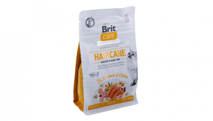 Сухий Корм для Котів Brit Care GF Haircare Healthy & Shiny Coat Курка Лосось 7kg - Retromagaz, image 1