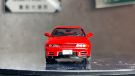Машинка Premium Tarmac Works Nissan Skyline GT-R (BNR32) GLOBAL64 1:64 JC64-008-RD Red - Retromagaz, image 4