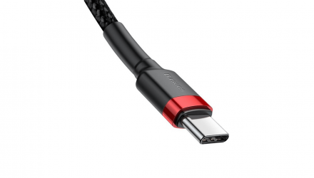 Кабель Baseus Cafule Cable Black/Red USB 2.0 - USB Type-C 1m - Retromagaz, image 2