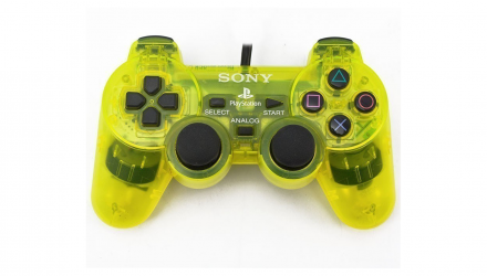 Геймпад Дротовий Sony PlayStation 2 SCPH-10010 DualShock 2 Clear Lemon Yellow Б/У - Retromagaz, image 1