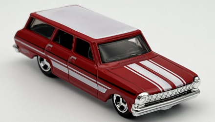 Машинка Базовая Hot Wheels '64 Chevy Nova Wagon Wagons 1:64 HKH70 Red - Retromagaz, image 5