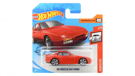 Машинка Базовая Hot Wheels '89 Porsche 944 Turbo Porsche 1:64 GHB54 Red - Retromagaz, image 1