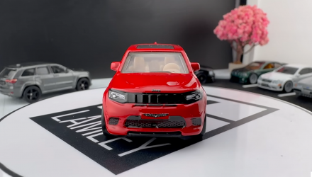 Машинка Premium Hot Wheels 2019 Jeep Grand Cherokee Trackhawk Power Trip 1:64 JKF28 Red - Retromagaz, image 4