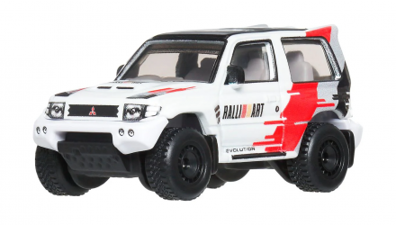 Машинка Premium Hot Wheels Mitsubishi Pajero Evolution Boulevard 1:64 JBL26 White - Retromagaz, image 1