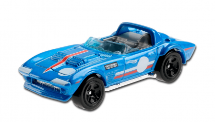 Машинка Базова Hot Wheels Corvette Grand Sport Roadster Race Day GRX92 Blue Новий - Retromagaz, image 2