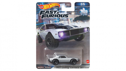 Машинка Premium Hot Wheels 1967 Chevy Camaro Offroad Fast & Furious 1:64 HNW47 Silver - Retromagaz, image 1