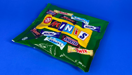 Набор Ассорти 3шт Mars Mini Snickers Twix Bounty Milky Way 20 Батончиков 400g - Retromagaz, image 2