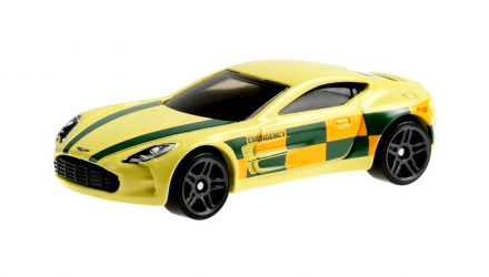 Машинка Базовая Hot Wheels Aston Martin One-77 Rescue 1:64 GTB13 Yellow - Retromagaz, image 2