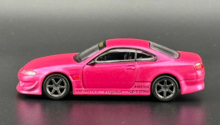 Машинка Premium Tarmac Works VERTEX Nissan Silvia S15 GLOBAL64 1:64 T64G-023-PI Pink - Retromagaz, image 4
