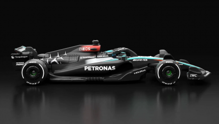 Машинка Premium Hot Wheels Mercedes-AMG PETRONAS Formula One Team (#63) Formula One 1:64 JBM18 Black - Retromagaz, image 4