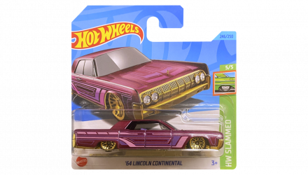 Машинка Базова Hot Wheels '64 Lincolnn Continental Slammed 1:64 HKJ09 Red - Retromagaz, image 1