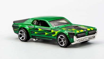 Машинка Базовая Hot Wheels '68 Mercury Cougar Flames 1:64 GTB17 Green - Retromagaz, image 2