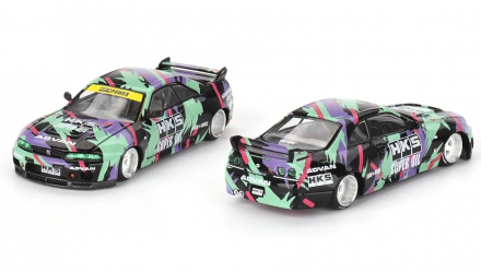 Машинка Premium Kaido House x MiNI GT Nissan Skyline GT-R (R33) HKS V1 1:64 KHMG129 Black - Retromagaz, image 1