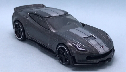 Машинка Базова Hot Wheels Corvette C7 Z06 Then and Now 1:64 HKJ40 Grey - Retromagaz, image 2