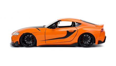 Машинка Jada 2020 Toyota Supra GR F9 Saga Fast & Furious 1:24 Orange - Retromagaz, image 2