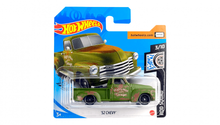 Машинка Базовая Hot Wheels '52 Chevy Rod Squad GHG01 Green Новый - Retromagaz, image 1