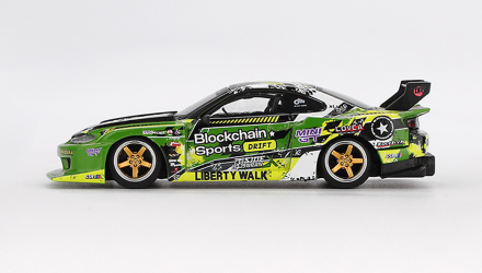 Машинка Premium MINI GT Nissan LB-Super Silhouette S15 SILVIA #555 V2 2024 Formula Drift 1:64 MGT00823-СH Green - Retromagaz, image 3