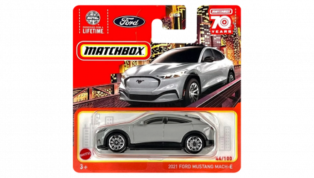 Машинка Велике Місто Matchbox 2021 Ford Mustang Mach-E Metro 1:64 HLC84 Grey - Retromagaz, image 1