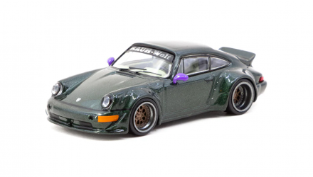 Машинка Premium Tarmac Works Porsche Porsche RWB 964 1:64 T64-TL037-GR Green - Retromagaz, image 1