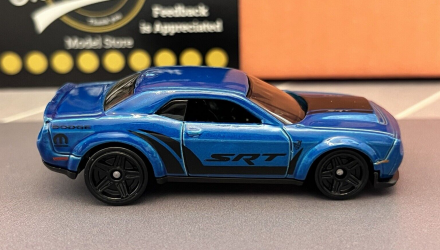 Машинка Базова Hot Wheels '18 Dodge Challenger SRT Demon Muscle Mania 1:64 HKJ54 Blue - Retromagaz, image 4