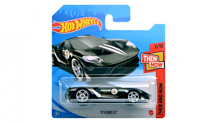 Машинка Базова Hot Wheels '17 Ford GT Then and Now 1:64 GTC78 Black - Retromagaz, image 1