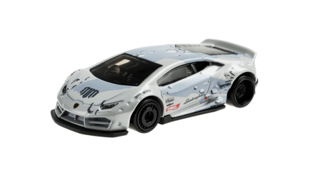 Машинка Базовая Hot Wheels LB-Works Lamborghini Huracan Coupe Mad Mike Speed Graphics 1:64 GRX61 Grey - Retromagaz, image 2