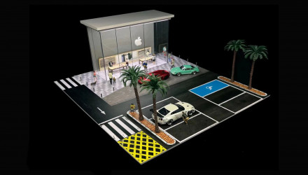 Диорама G-Fans Apple Store Building 1:64 710032 Black - Retromagaz, image 1